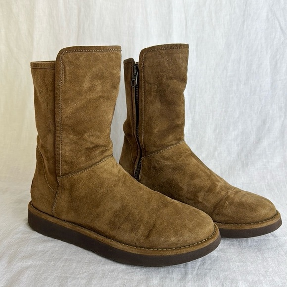 Ugg Abree Short 11 Boot With Side Zip Size 7 Made in Italy - Picture 3 of 12